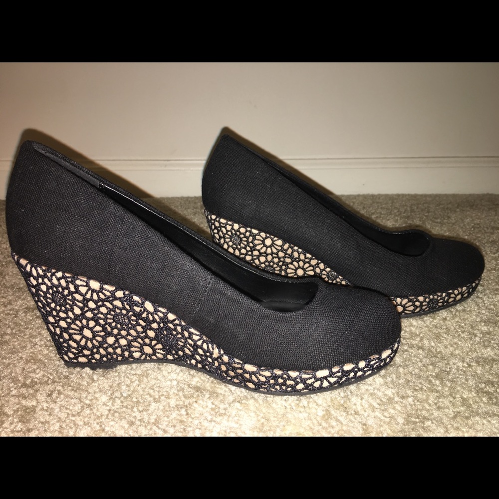 Maurice’s Melanie Floral Wedge